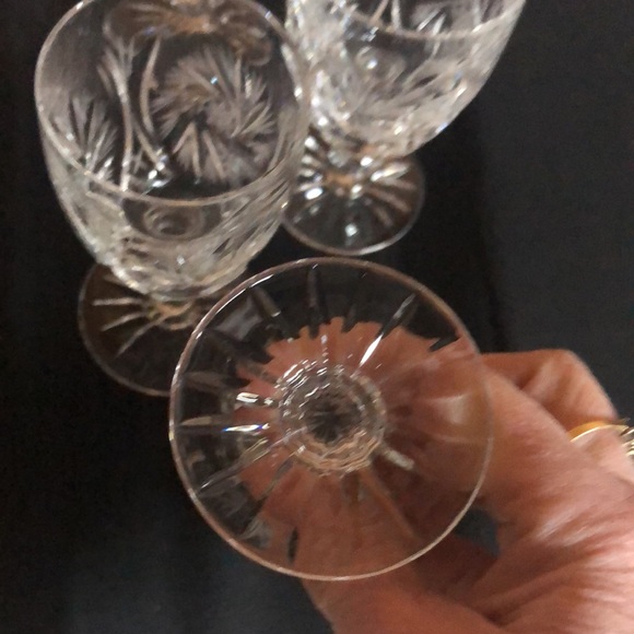 Set of 4 crystal aperitif or shot glasses - Picture 7 of 7